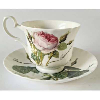 Bone China Teacup and Saucer