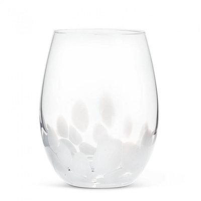 Ivy Bronx Katlain 18 oz. Verre à vin sans pied Glass Dots