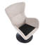 Upholstered Swivel Armchair-1066064147