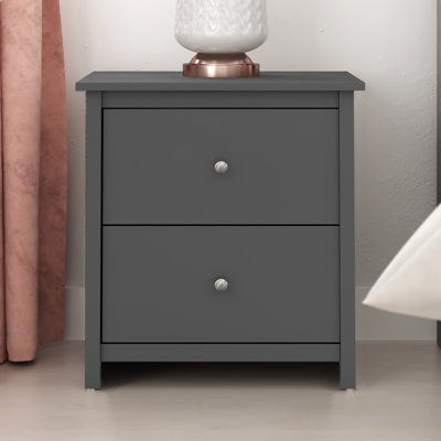 Isenbert 21.9" 2 Drawer Nightstand
