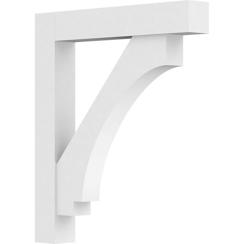 Support standard en uréthane Signature Imperial avec extrémités en bloc, brun clair apprêté, H 24 po x l 3 po x P 24 po