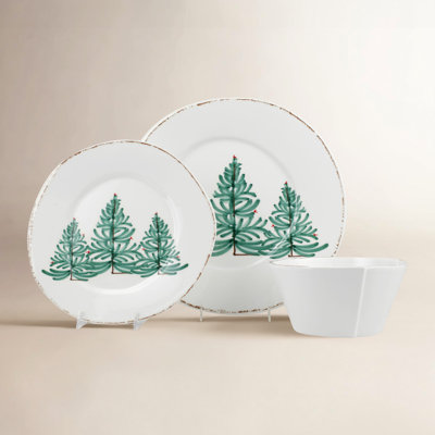 Melamine Lastra Holiday Handmade Melamine Dinnerware Set