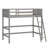 Wood Loft Bed With Ladder-533479508