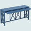 Console 60 po avec 4 tiroirs spacieux en placage d'acacia de style moderne Crisscross-410506004