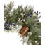 Mixed Mica Foliage with Blueberries and Harmony Bells 30in Wreath Pre-Lit Fairy Lights B/O