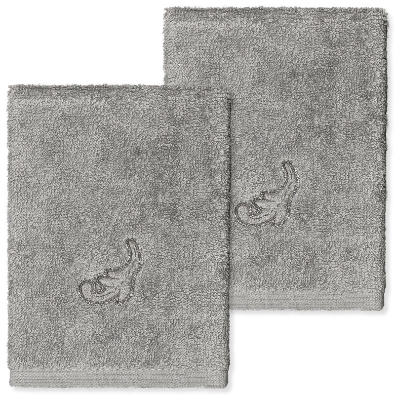 Essuie-mains en coton turc , Gris foncé