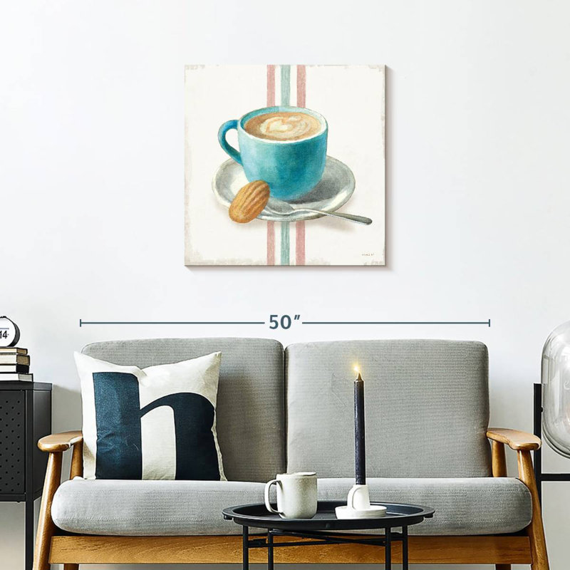 Wake Me Up Coffee I With Stripes, H 24 po x l 24 po