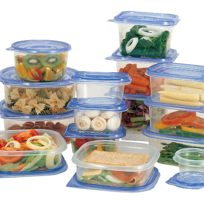 104-Piece Food Storage Container Set With Lids – Plastic Meal Prep Containers – Reusable Stackable Kitchen Storage Boxes For Pantry, Lunch, Leftovers – Freezer & Microwave Safe