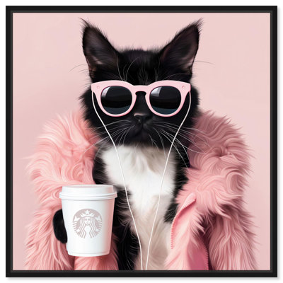 Resting Cat Face Canvas Cute Cat Art Prints by Art Remedy