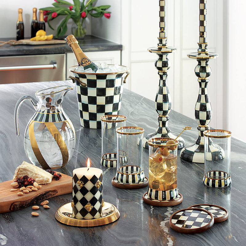 Courtly Check® Enamel Ice Bucket