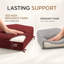 Coussin de banquette sur mesure de 7,6 cm de haut avec double passepoil et 2 attaches pour banquette de salle à manger ou coin repas.-792013376-792013402