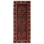 Baluch Black, Red Rug 3'10" x 9'5"