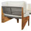 Armantine 3-Piece Outdoor Sofa Set For 6 Conversation Furniture Set-965740922