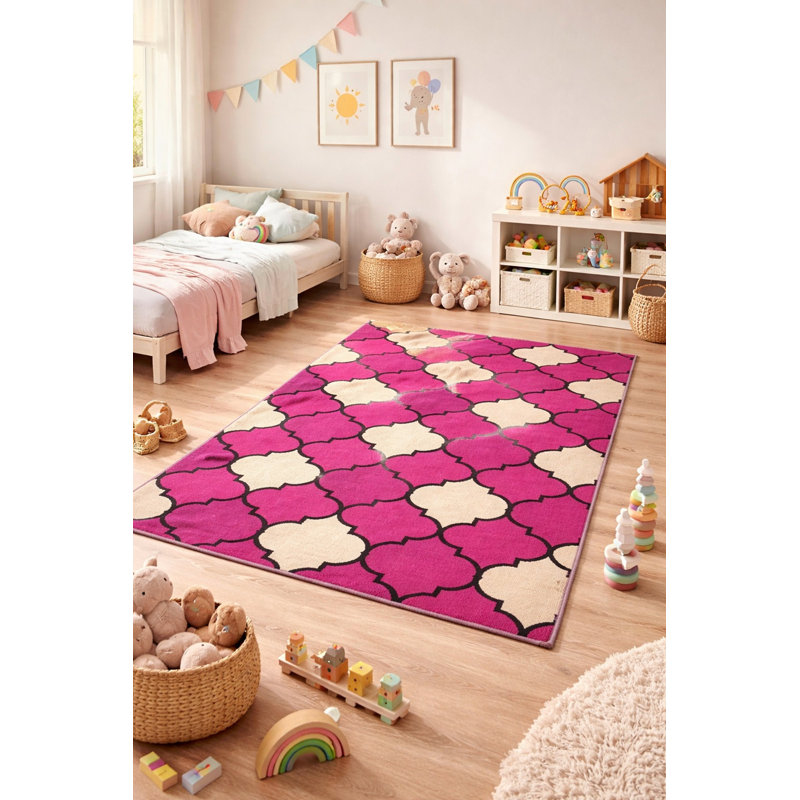 Tapis moderne touffeté à la main multicolore Saweres