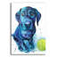 Art mural en verre Latitude Run «Ball Is Life Black Lab Puppy» par Lindsay Kivi-441234025