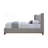 Gray Chenille Queen Bed-551858064
