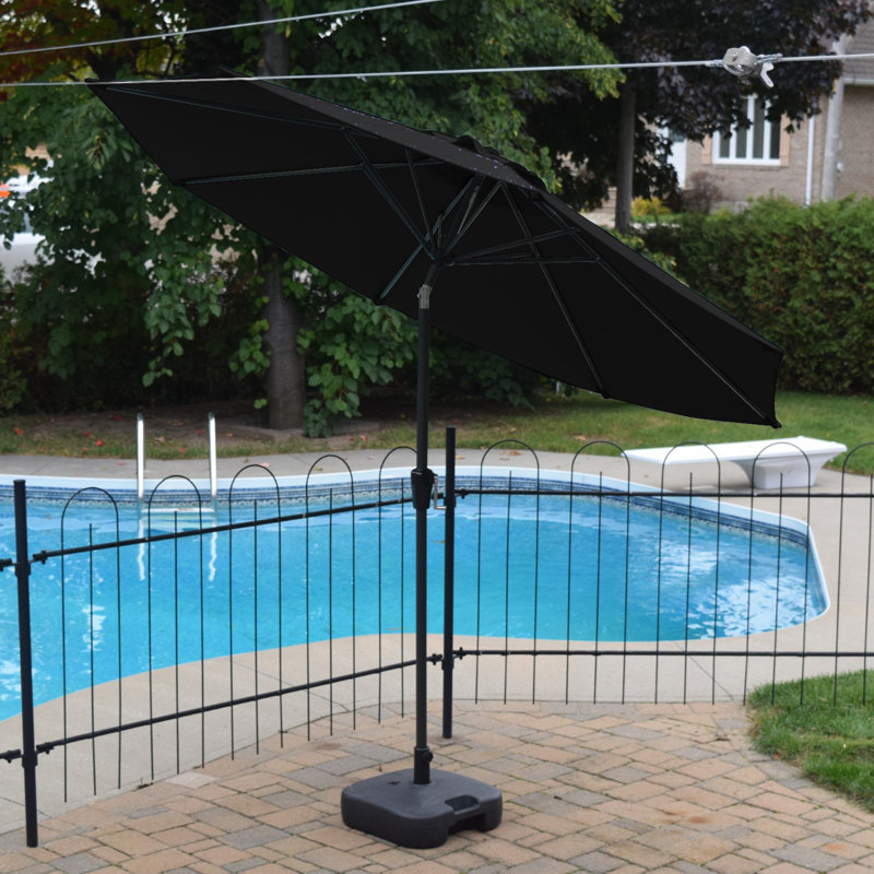 Parasol de marché 8 ' 5 Spaulding, Noir