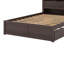 Lit plateforme pleine grandeur avec tablettes coulissantes, lit gigogne simple et tiroirs-1363486313