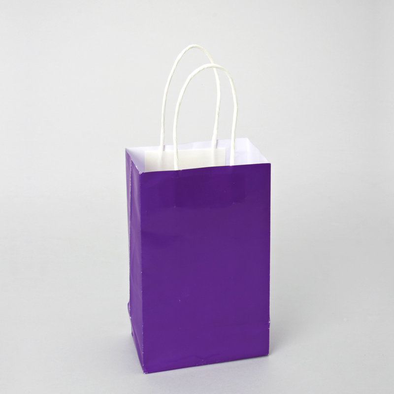 Sac jetable en papier, Mauve