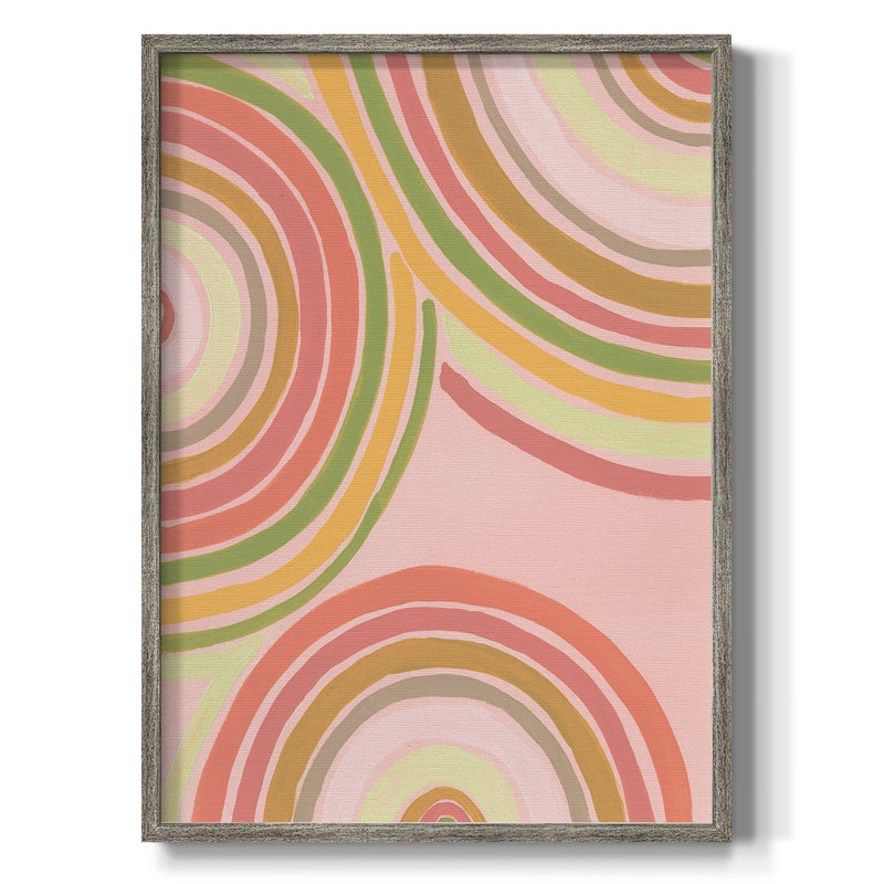 «Abstract Rainbow I», reproduction encadrée - bois massif