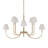 Uttermost Poppins 8 Light Brass Chandelier
