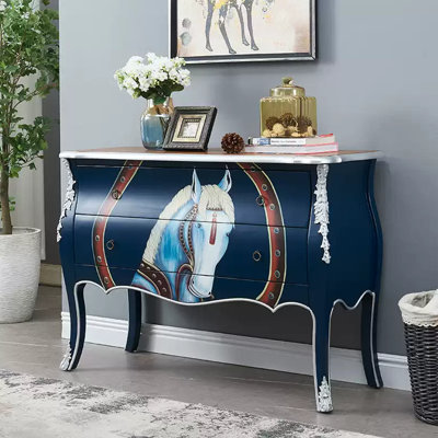 Painted 2-Drawer Accent Chest Entryway Cabinet