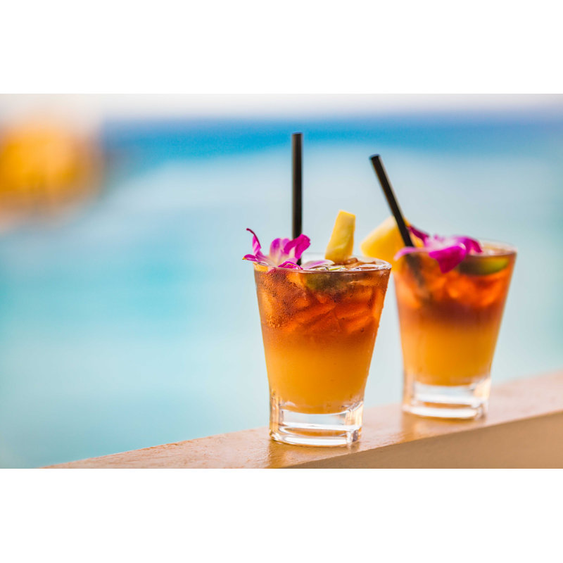 Hawaii Mai Tai Drinks - Photographie sur toile tendue, L 12 po x H 8 po