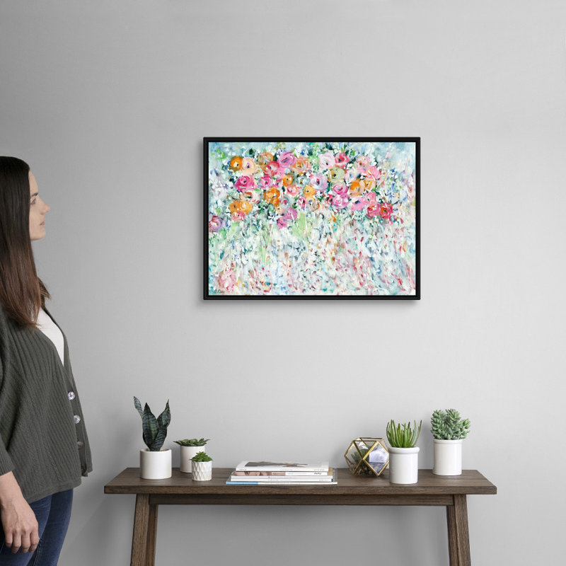 Reproduction d’art sur toile « beautiful Full Life » par Robby Ebert, Cadre noir, H 20 po x l 26 po x P 1,75 po