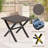 Square Steel Patio Outdoor Side Table