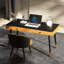 Bureau moderne et simple en tôle de roche avec tiroirs-2028927795