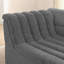 Canapé modulaire en L de 106 po avec méridienne modulaire en L avec méridienne rembourrée avec accoudoirs en forme de vague et sans accoudoirs inclus-294182306