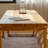 Burlywood Rectangular Solid Wood Dining Table-115342408