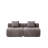 Compression Sectionals, Grey Chenille Modular Modern Sofa for Home