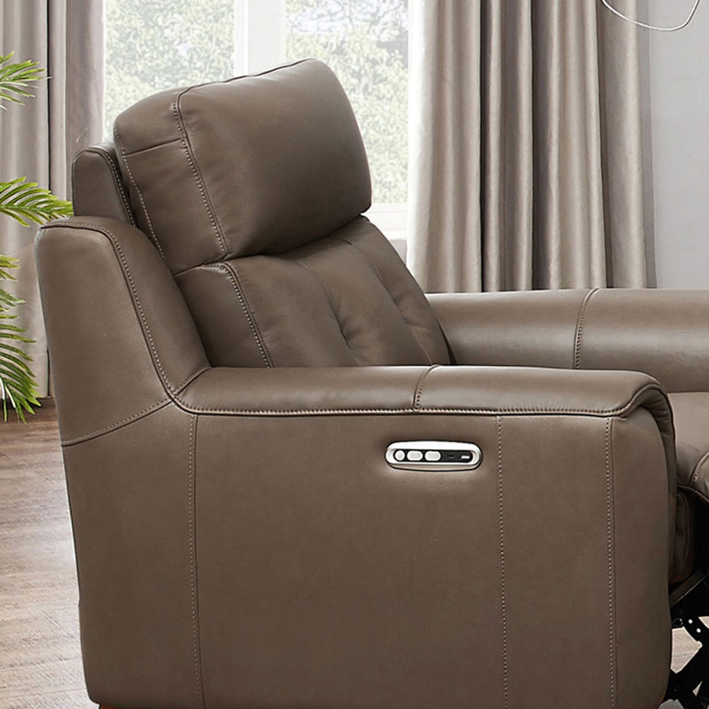 Fauteuil inclinable électrique sans gravité, Similicuir brun
