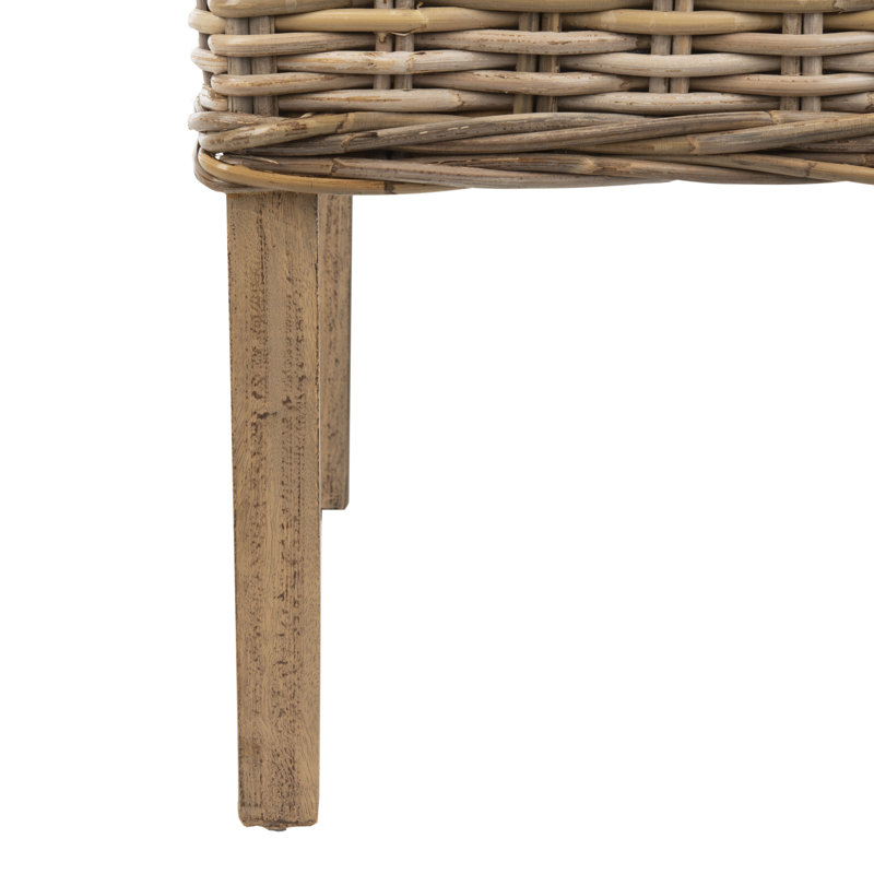 Chaise d'appoint en osier naturel Armine
