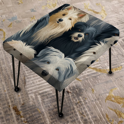 Meston - Animal Print Rectangle Ottoman