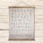Holler Canvas and Wood Scroll Wall Decor with Alphabet, Numbers and Jute Hanger