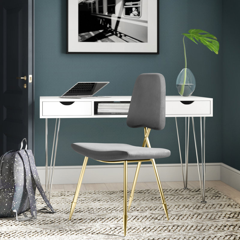 Ponder Upholstered Accent Chair, Gray Performance Velvet