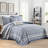 100% Cotton 128" x 120" 3-Piece Oversized Reversible Bedspread Set-117495173