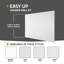 Baignoire de trempage à drain à gauche 30 po x 59 po en blanc avec ensemble de douche lisse Nova-23010691-23010693