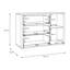 123 cm W Plastic Credenza