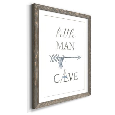 Little Man Cave Arrow - Picture Frame Textual Art Print on Paper -  Redwood Rover, B59BF63D5D9A4869A1F6AC65DCD51C7C