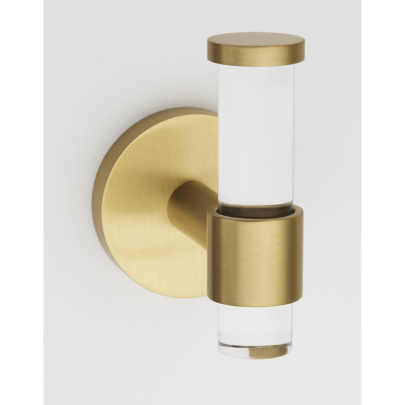 Single Robe Hook, Satin Brass