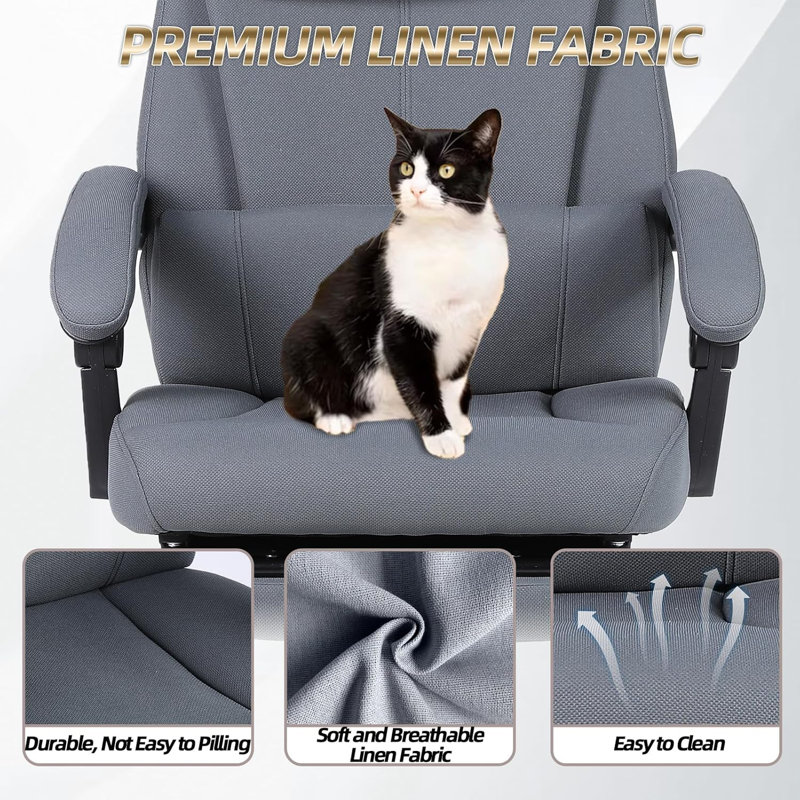 Fauteuil de direction avec repose-pieds