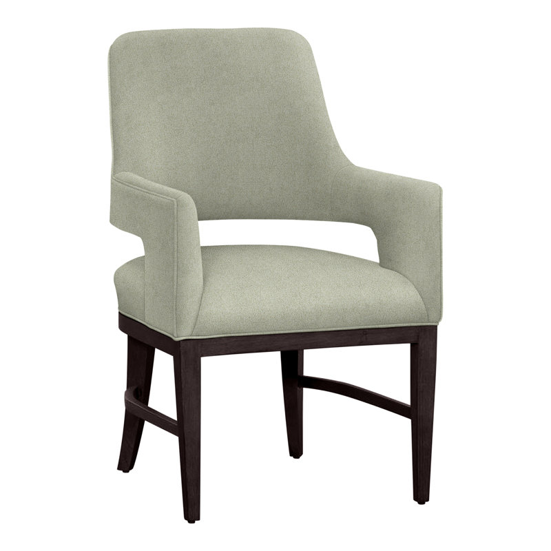 Chaise avec accoudoirs Josie, Espresso, Parchemin 8794