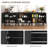 Hessle Farmhouse Buffet Cabinet With Storage, Sideboard Coffee Bar Cabinet With 2 Doors And Adjustable Shelf For Kitchen,Dining Room,Living Room-349104737