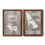 Lodge Pun I - ensemble de 2 reproductions d'art textuel sur toile-1825622828-1825622835