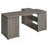 Tona Weathered Grey 3-Drawer L-Shape Desk-2118553322