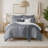 Willow Pewter Coverlet & 1 Sham Set Twin-120906937