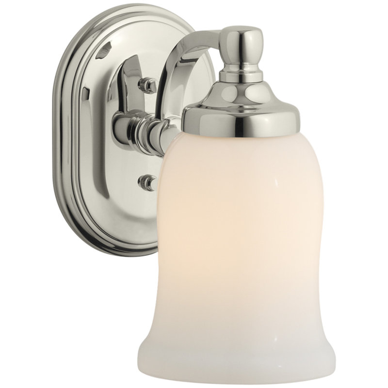 Applique murale à 1 lumière Bancroft®, Nickel poli éclatant
